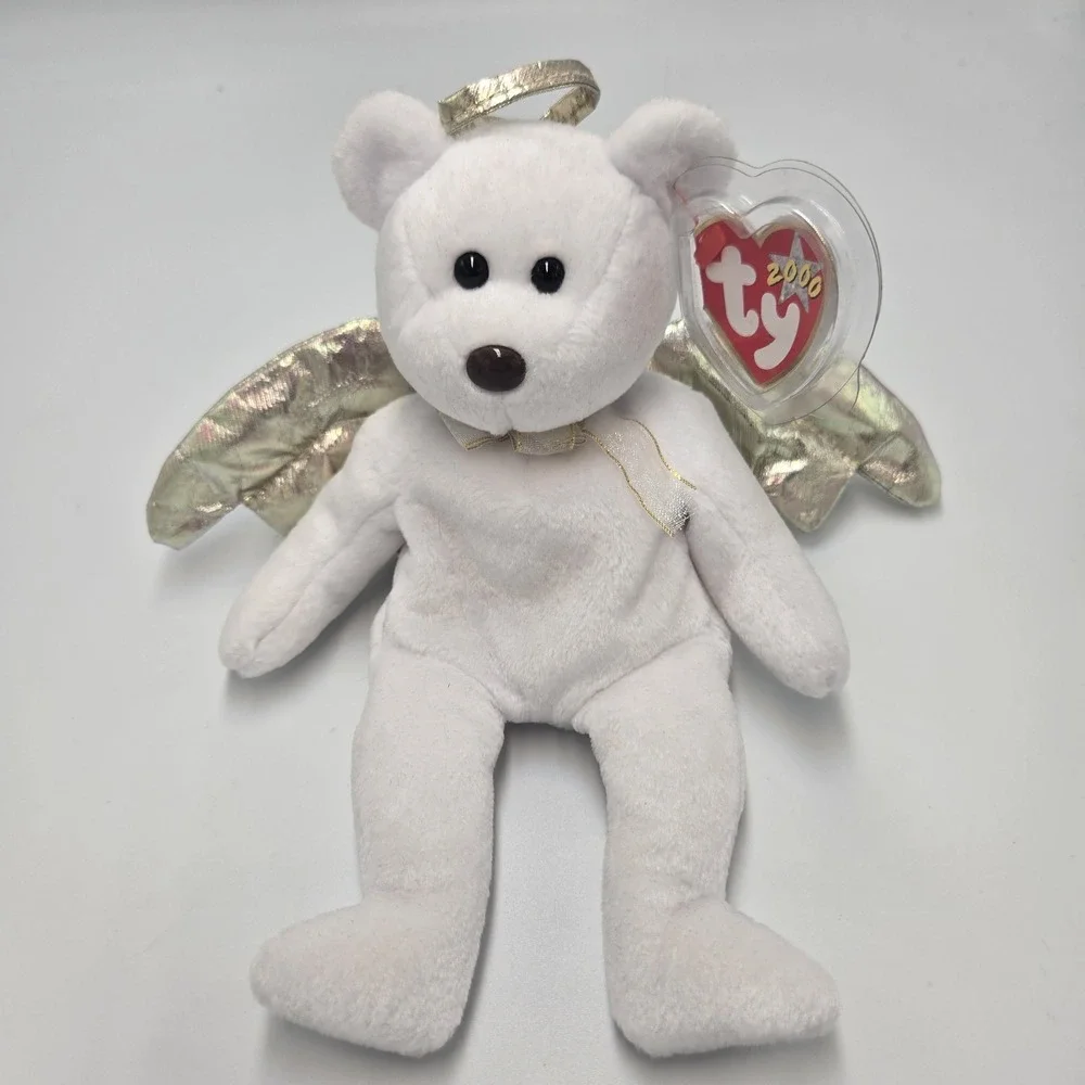 Ty Beanie Babies 2000 Halo II the Angel‎ Bear  ORIGINAL